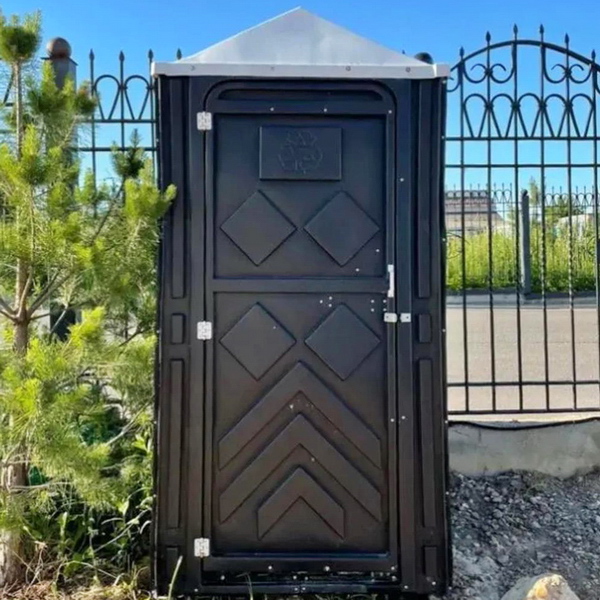 Туалетная кабина черная 00003