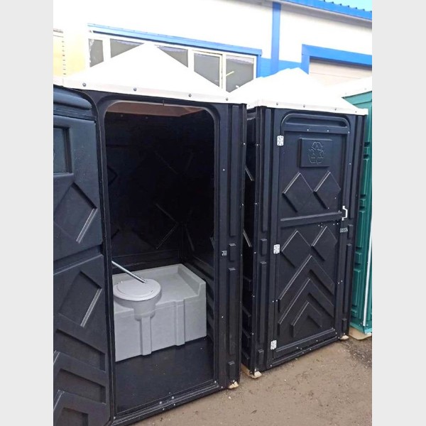 Туалетная кабина черная 00013