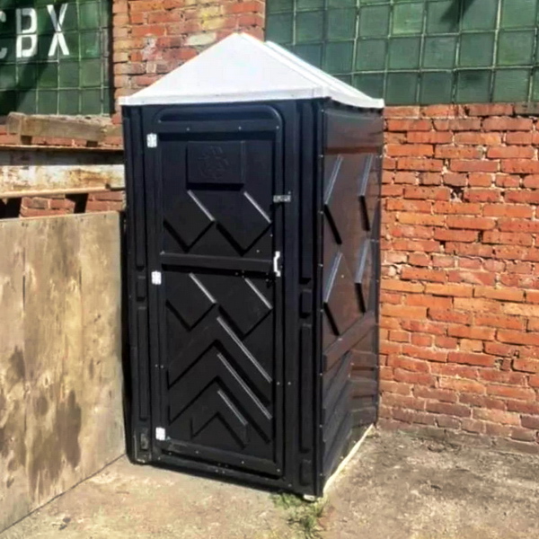 Туалетная кабина черная 00105