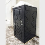 Туалетная кабина черная биотуалет эконом 000