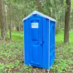 Туалетная кабина для стройки 00006