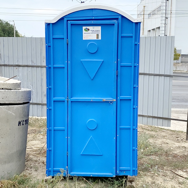 Туалетная кабина круглая крыша 00017